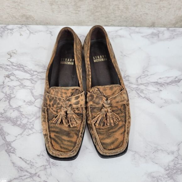 Stuart Weitzman Vintage Animal Print Loafers Women's Size 4.5 - Picture 1 of 8